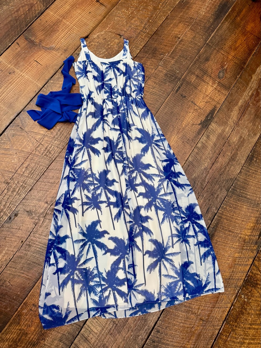 Eliza J Royal & White Dress Size 6 - Picture 2 of 4